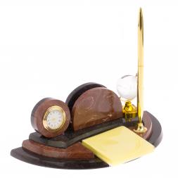 Настольный мини-набор "Глобус" для бумаг лемезит