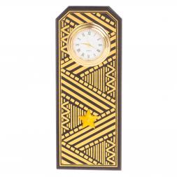 Часы подарочные "Погон генерал" цвет золото камень змеевик