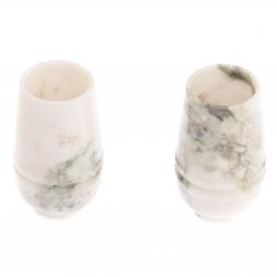 Набор стаканов &amp;quot;Семья&amp;quot; из газганского мрамора 2 шт 6,5х11 см