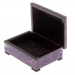 Ларец из чароита 12,5х9х5 см