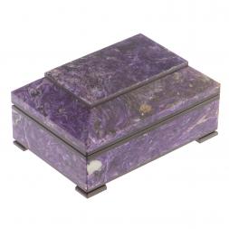 Ларец из чароита 12,5х9х5 см