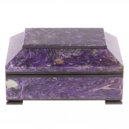 Ларец из чароита 12,5х9х5 см