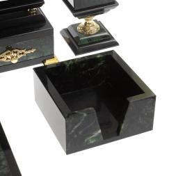 Настольный набор "Георгий Победоносец" из нефрита