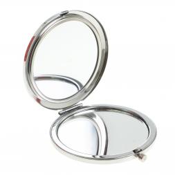 Зеркало круглое из камня содалит цвет серебро