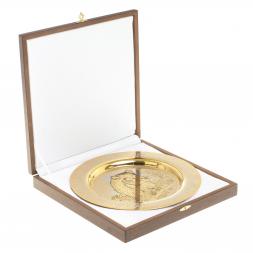 Тарелка с гравюрой "Кабан" 22,5 см Златоуст