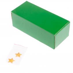 Часы "Погон генерал" овал цвет золото камень змеевик