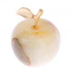 Яблоко камень оникс белый 3,2х4 см (1,25)