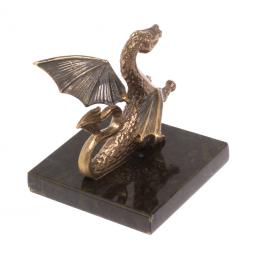 Статуэтка из бронзы "Дракон с крыльями" 5х5х6 см