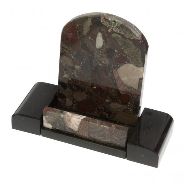 Настольный набор &amp;quot;Герб&amp;quot; из конгломерата с бюваром и лотком А4 126936