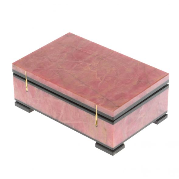 Шкатулка из родонита 10,5х6,5х4 см 128876