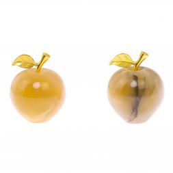 Яблоко из медового оникса 7,5х9,5 см (3)
