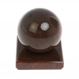 Шар 6,5 см на подставке из коричневого обсидиана