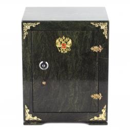 Сейф большой змеевик темно-зеленый 21,5х18х27,5 см