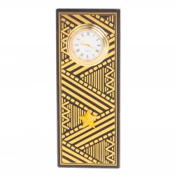 Часы "Погон генерал" цвет золото камень змеевик прямоугольные