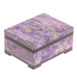 Шкатулка из чароита 9х7х4 см