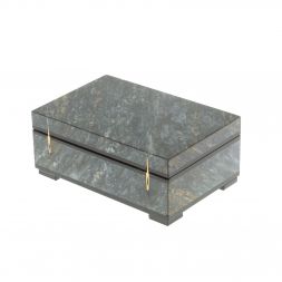 Шкатулка из камня уткинит (авантюрин) 10,5х7х4,5 см