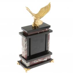 Часы "Орел" из креноида и змеевика