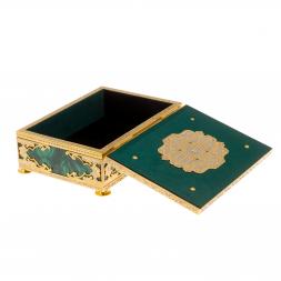 Малахитовая шкатулка "Гармония" Златоуст