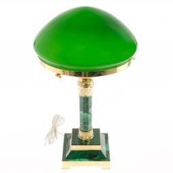 Лампа настольная камень малахит Златоуст