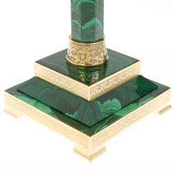 Лампа настольная камень малахит Златоуст