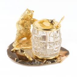 Медовница "Медведь" камень агат