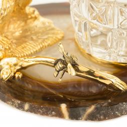 Медовница "Медведь" камень агат