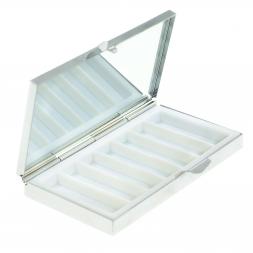 Таблетница на 7 отделений камень содалит серебристая