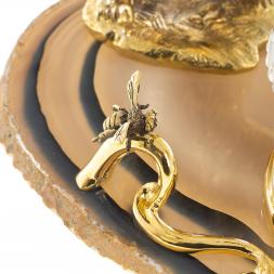 Медовница "Медведь" камень агат Златоуст