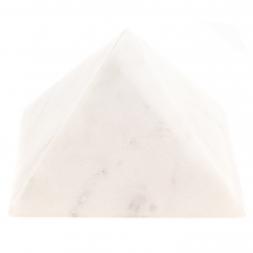 Пирамида из белого мрамора 8,5х8,5х7,5 см
