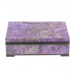 Шкатулка из чароита "Классическая" 14х9,5х4,5 см