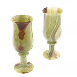 Набор бокалов 2 шт из оникса 7,5х19,5 см в коробке (3х8)