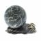 Композиция "Ящерица на скале" с шаром 6 см из магнезита