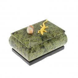 Шкатулка с ящерицей 8,5х6,5х5 см