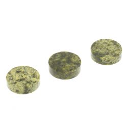 Фишка для виски 3 см из светло-зеленого змеевика