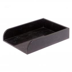 Лоток для бумаг А4 из черного змеевика