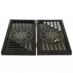 Нарды каменные "Герб РФ" из габбро-диабаза