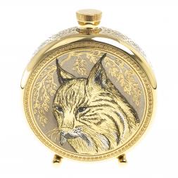 Подарочный набор "Рысь" фляжка и 2 стопки перевертыша Златоуст