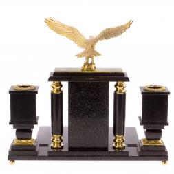 Настольный набор "Орел" офиокальцит бронза