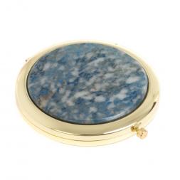 Зеркало круглое иркутский лазурит цвет золото
