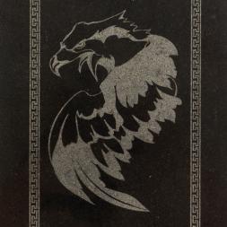 Нарды с гравировкой "Орел" камень гранит