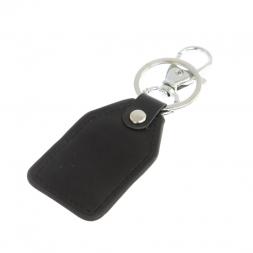 Брелок для ключей из камня малахит с хризоколлой