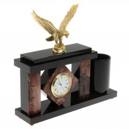 Настольный мини- набор "Орел" из яшмы