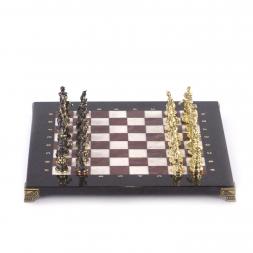 Шахматы бронзовые "Турецкие" доска 32х32 см мрамор лемезит