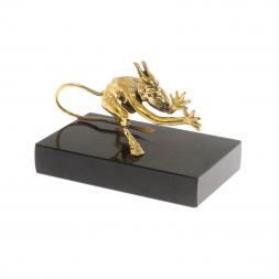 Бронзовая статуэтка "Чертик" долерит