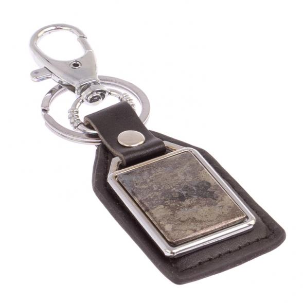 Брелок для ключей с накладкой из камня борнит 126172