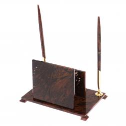 Настольный набор "Классический" из обсидиана