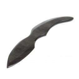 Нож каменный из серого обсидиана