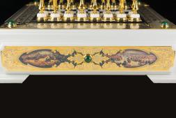 Шахматы подарочные &amp;quot;Баталия&amp;quot; покрытие золотом Златоуст