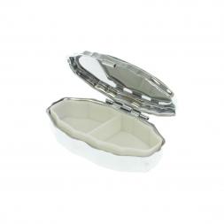 Таблетница эллипс на 2 отделения камень офит