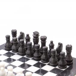 Шахматы из мрамора &amp;quot;Классические&amp;quot; доска 30х30 см